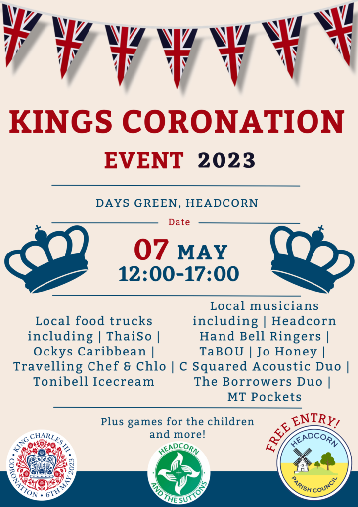 Kings Coronation Poster Headcorn Parish Council